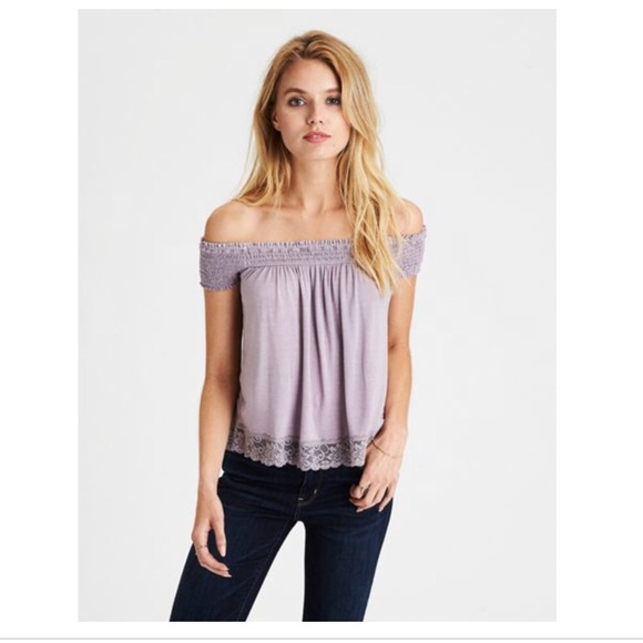 American Eagle Outfitters Tops - American Eagle off the shoulder blouse